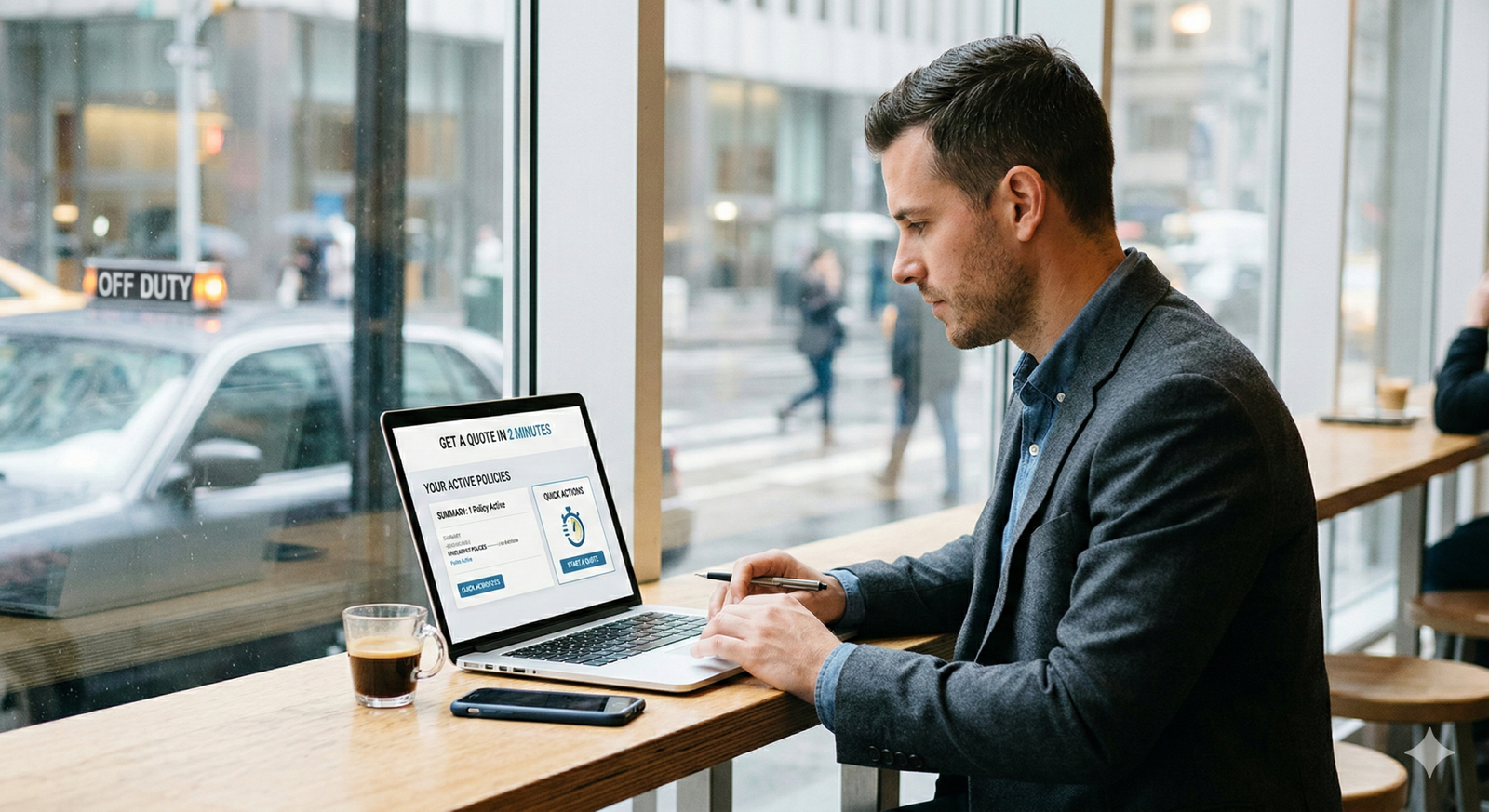 Insurance agent explaining policy